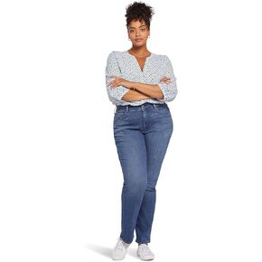NYDJ Women's Plus Size Marilyn Straight In Rendezvous