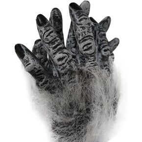 Realistic Latex Wolf Eagle Claw Gloves Halloween Costume Horror Gloves Scary Animal Claw Talon Gloves Cosplay Accessories
