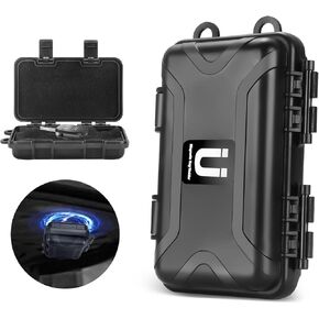 Magnetic Key Box - Black Magnetic Key Holder Under Car - Waterproof Magnetic Key Holder Under Vehicles - Outdoor Magnetic Key Box - Hide a Key Magnetic Car