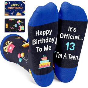Zmart Gifts for Teenage Boys Teenage Girls Funny Gifts for Teens, Gifts for 13 Year Olds 13th Birthday, Funny Fun Crazy Socks for Teens