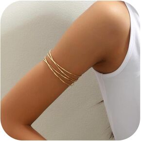 Arm Cuff for Women Gold Arm Cuff Upper Arm Gold Cuff Bangle Gold Cuff Bracelet Silver Cuff Bracelet Arm Cuff Jewelry Minimalist Jewelry