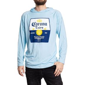 Men's Corona Label Hooded Rashguard with UV Protection