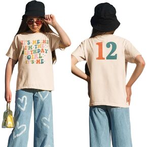 Girls Birthday Shirt Hi Its Me Im The Birthday Girl Tshirt Girls Bday Party Tee Tops Kids Summer Outfit Shirt 5-12Y in Kuwait