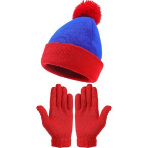 Halloween Character Park Cosplay Hat Set for Adult Hat Gloves Halloween Custume Winter Accessories