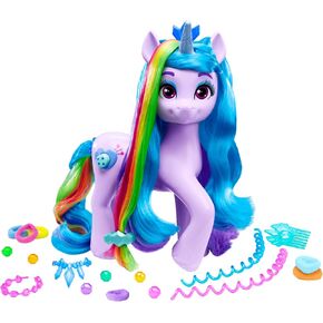 My Little Pony: Tell Your Tale Rainbow Styles Izzy Moonbow, Hair Styling Figure with Sounds, 9.5-inch Unicorn Toys for Girls and Boys Ages 4+
