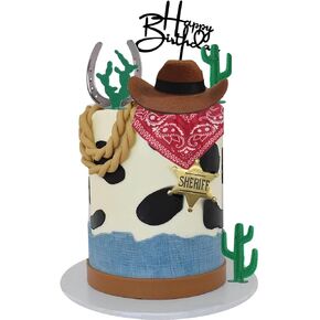 Cowboy Cake Topper for Western Theme Party