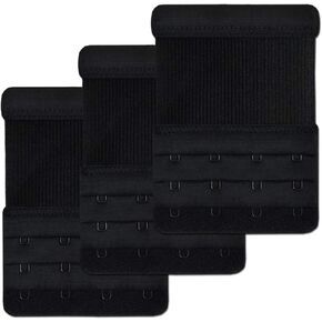 Women's Elastic Bra Extenders 4 Row 4 Hook for Plus Size Bras Strap Extensions