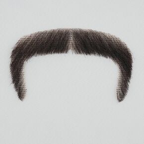 Realistic False Facial Hair Human Hair Lace Mustache Fake Beard for Men for Halloween Funny Cosplay Costume Party （Black Brown）
