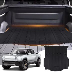 TPV Heavy Duty Rubber Truck Bed Mat Replacement for Rivian R1T 2022 2023 4.5FT Bed Truck Bed Liner