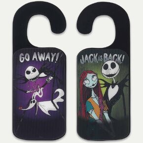 Harry Potter Double-Sided Reversible Wood Door Hanger - Wizards at Work and Hogwarts Vistors Welcome