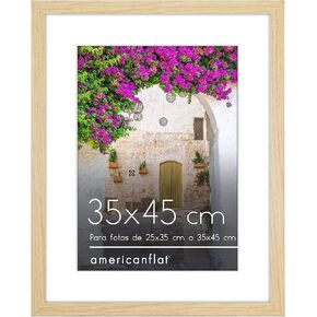 إطار صورة أسود من Americanflat مقاس 11x14 - يعرض مقاس 8x10 مع حصيرة أو 11x14 بدون حصيرة - خشب مصمم هندسيًا مع زجاج مقاوم للكسر - أشكال أفقية ورأسية للجدار