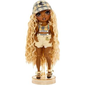 Rainbow High Pacific Coast Harper Dune- Sand (Light Yellow) Fashion Doll with 2 Designer Outfits, Pool Accessories Playset, Interchangeable Legs, Toys for Kids, Great Gift for Ages 6-12+ Years