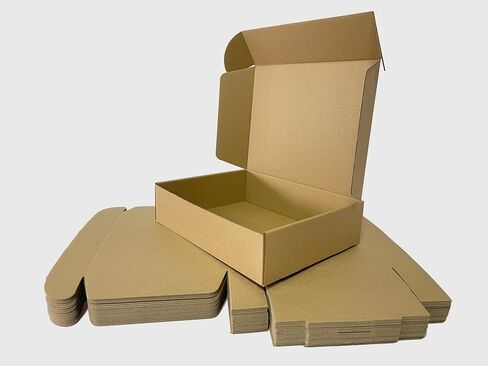 12x9x3 Inch Set of 18 Pack Brown Corrugated Shipping Boxes - Cardboard Boxes for Mailing, Packing and Literature Mailer Boxes, Small Business Mailing Boxes Bulk in Saudi Arabia