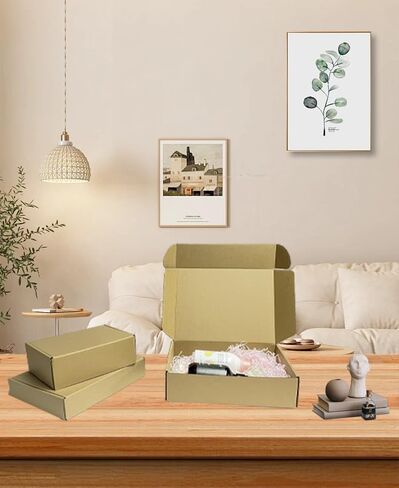 12x9x3 Inch Set of 18 Pack Brown Corrugated Shipping Boxes - Cardboard Boxes for Mailing, Packing and Literature Mailer Boxes, Small Business Mailing Boxes Bulk in Saudi Arabia