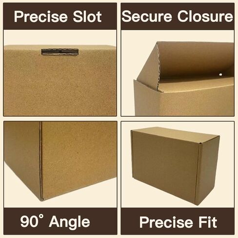 12x9x3 Inch Set of 18 Pack Brown Corrugated Shipping Boxes - Cardboard Boxes for Mailing, Packing and Literature Mailer Boxes, Small Business Mailing Boxes Bulk in Saudi Arabia