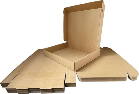 12x9x3 Inch Set of 18 Pack Brown Corrugated Shipping Boxes - Cardboard Boxes for Mailing, Packing and Literature Mailer Boxes, Small Business Mailing Boxes Bulk in Saudi Arabia