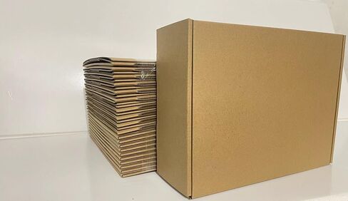 مجموعة مقاس 12 × 9 × 3 بوصة مكونة من 18 صندوق شحن مموج بني - صناديق من الورق المقوى للبريد والتعبئة وصناديق بريد الأدب، وصناديق بريد الأعمال الصغيرة السائبة in Saudi Arabia