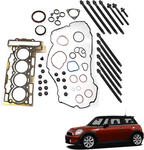 GXARTS Engine Head Gasket 1.20mm Thick Bolts Set Compatible with Mini Cooper R56 1.6L 2007 2008 2009 2010 2011 2012 HS26453PT ES72451 in Saudi Arabia