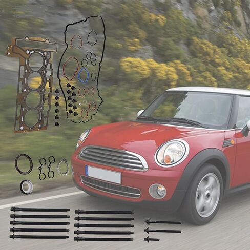 GXARTS Engine Head Gasket 1.20mm Thick Bolts Set Compatible with Mini Cooper R56 1.6L 2007 2008 2009 2010 2011 2012 HS26453PT ES72451 in Saudi Arabia