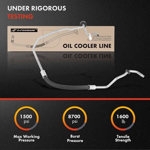 A-Premium Automatic Transmission Oil Cooler Line Hose Assembly Compatible with Chevrolet Cruze 2011-2014 & Buick Cascada 2016-2019, 1.4L 1.6L Replace# 13324826 in Saudi Arabia