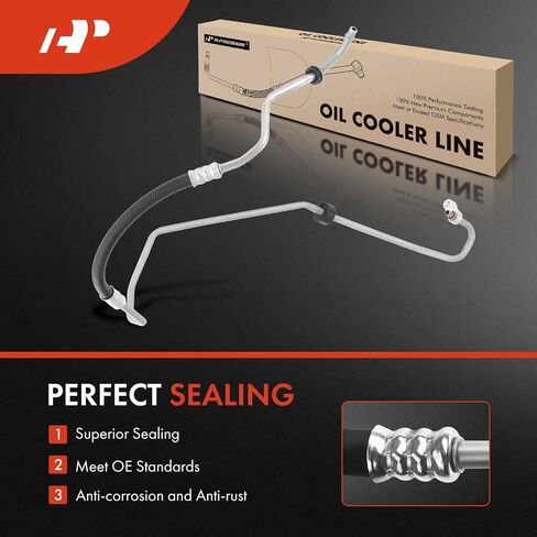 A-Premium Automatic Transmission Oil Cooler Line Hose Assembly Compatible with Chevrolet Cruze 2011-2014 & Buick Cascada 2016-2019, 1.4L 1.6L Replace# 13324826 in Saudi Arabia
