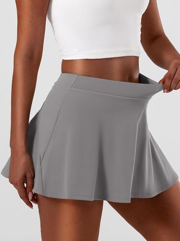 Women Tennis Skirt Pleated Tennis Skirt High Waist Golf Skort with Pocket for Athletic Running Pickleball Casual in Saudi Arabia