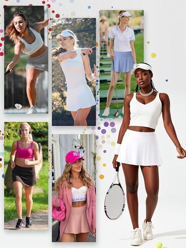 تنورة تنس نسائية مطوية، تنورة تنس عالية الخصر، تنورة جولف مع جيب للجري الرياضي، كرة البيسبول غير الرسمية in Kuwait