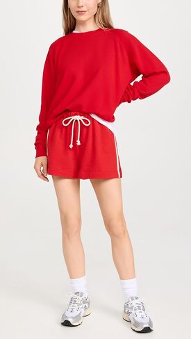 DONNI. Women's The Stripe Eco Terry Shorts in Saudi Arabia
