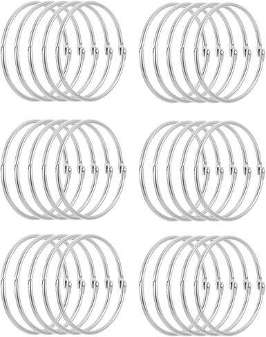30 Pack Loose Leaf Binder Rings 3 Inch Binder Rings Metal Book Rings Heavy Duty Steel Office Book Rings for Paper Rings, Keychain Key Rings, Metal Rings for Index Cards for Home, School, and Office in Saudi Arabia