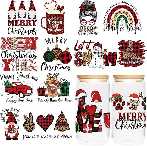 UV DTF Cup Wraps Sticker - 8 Sheet Bible Cup Wraps for 16 oz, Jesus UV DTF Transfer Sticker, Sunflower Wreath Cross Design, Creative Christian Festival Decoration in Saudi Arabia