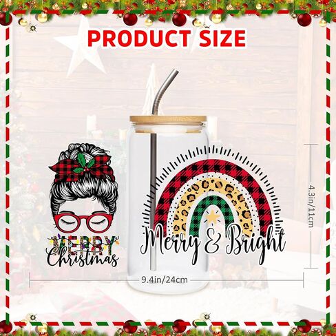UV DTF Cup Wraps Sticker - 8 Sheet Bible Cup Wraps for 16 oz, Jesus UV DTF Transfer Sticker, Sunflower Wreath Cross Design, Creative Christian Festival Decoration in Saudi Arabia