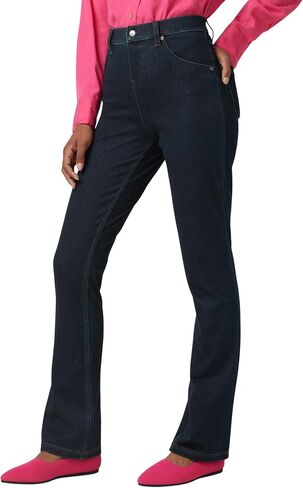 HUE Women's Ultra Soft High Waist Denim Baby Bootcut Leggings in Kuwait