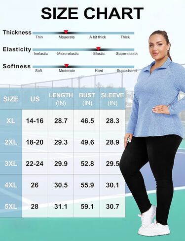 FOREYOND Plus Size Workout Tops for Women Long Sleeve Quarter Zip Pullover Althetic Golf Polo Shirts Yoga Gym Clothes in Saudi Arabia