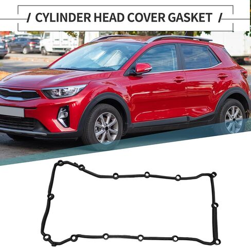 Motoforti Valve Cover Gasket, Cylinder Head Valve Seal Gasket, for Dodge Journey 2.4L 2009-2020 for Dodge Avenger 2.4L 2008-2014, Rubber, No.04884762AA, Black, Rocker Cover Gasket in Saudi Arabia