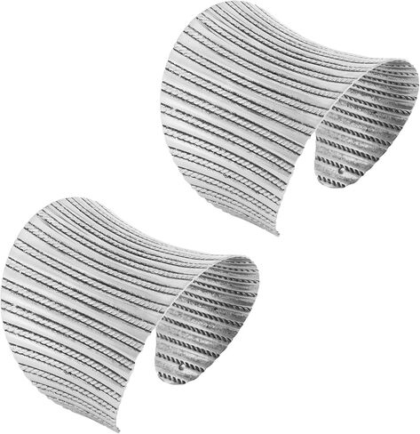 SONNYX 2 PCS Cuff Bangle Bracelets for Women Vintage Ethnic Wide Open Chunky Gold Silver Wrist Cuff Warp Bracelets for Cosplay or Belly Dance in Saudi Arabia