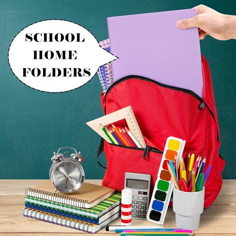 3 Pcs 8.5 x 11 Inch 3 Pocket Tri fold Pocket Folders with Business Card Holder Plastic Pastel 3 Pocket Folder for Letter Size Paper Office Use, 3 Colors(Pastel) in Kuwait