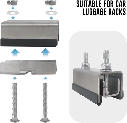 Roof Rack Mount Kits,Roof Mount Kit,304 Stainless Steel Van Roof Rack,Van Roof Rack Brackets for ProMaster, Boxer, Jumper, Ducato (4) in Saudi Arabia
