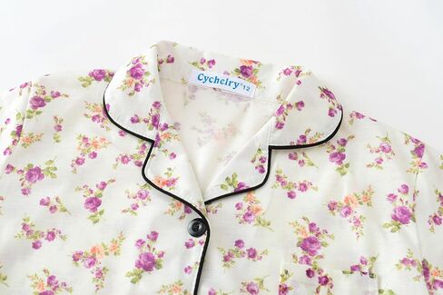 CYCHELRY Big Girls Cartoon Pajamas Set-2PCS Button Down Long Sleeve and Pants Teens PJS Set Size 6-16 in Saudi Arabia