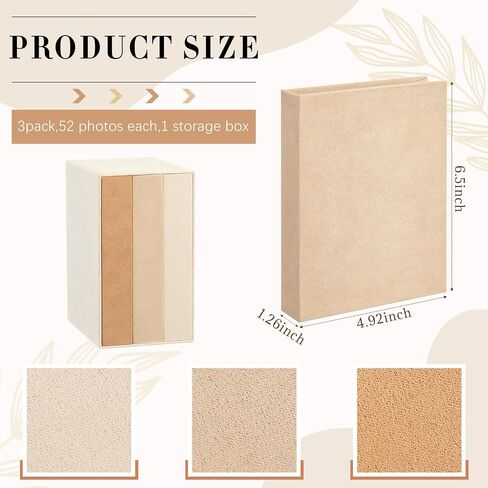Marsui 3 Pack Small Photo Album 4x6 Photos Holds 156 Pictures Mini 4x6 Photo Book Small Album Book for Pictures Memories for Family Wedding Anniversary Travel and Graduation in Saudi Arabia