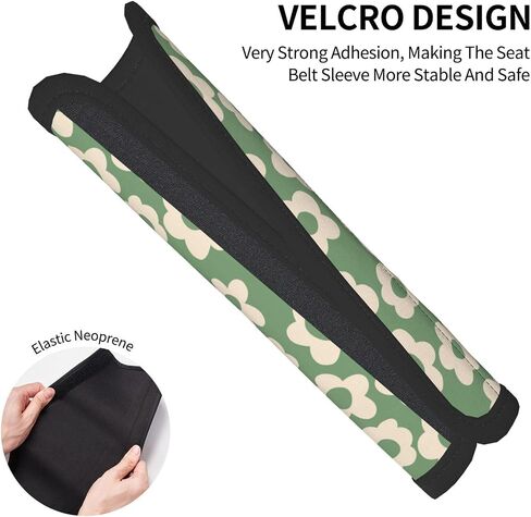Vintage Sun Moon Stars 2PCS Car Seat Belt Cover – Super Soft Seatbelt Shoulder Protection Cushion, Comfortable Car Seat Belt Strap to Protect Your Neck and Shoulder in Kuwait