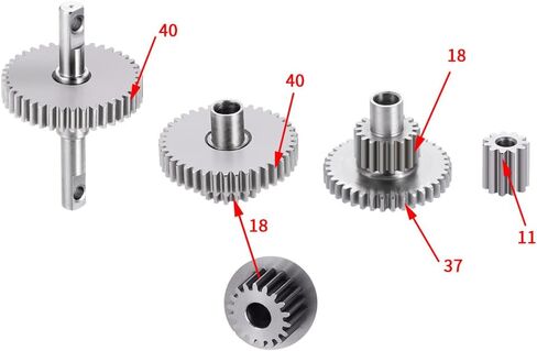Stainless Steel 16.6:1 Transmission Gear Set for TRX4M Upgrades 1/18 RC Crawler Car in Saudi Arabia