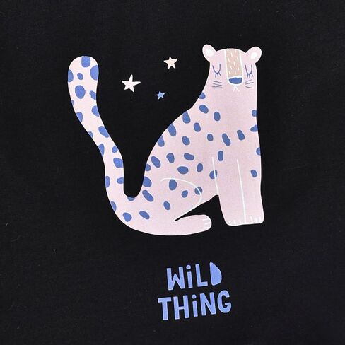 HIHA Toddler Girls Clothes Set Long Sleeve Cute Animal Cartoon Pattern Sweatshirts Tops Denim Mini Skirts Outfit Set in Saudi Arabia