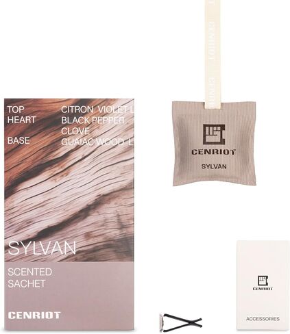 معطر هواء السيارة (سيلفان) - كيس معطر يدوم طويلاً، موزع عطر فاخر للسيارة، مشبك فتحة تهوية مغناطيسية وشريط معلق، نظيف وطبيعي بالزيت العطري، لدرج المنزل والخزانة in Saudi Arabia