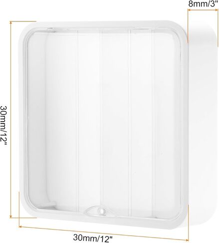 حافظة عرض أكريليك خضراء أفوكادو من MECCANIXITY، مقاس 12 × 12 × 3 بوصة، صندوق تخزين الدمى المثبت على الحائط، صندوق تخزين منظم مقاوم للغبار للمقتنيات in Saudi Arabia