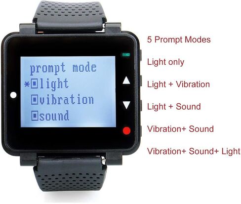 Retekess T128 Caregiver Pager,Life Alert Watch,Medical Alert System,Alert Vibration,656 ft,2 SOS Call Buttons for Elderly,Patient,Disabled in Saudi Arabia