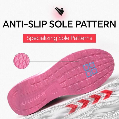 Furuian Steel Toe Shoes for Men Women with Air Cushion Safety Shoes Lightweight Composite Toe Shoes Non Slip Steel Toe Sneakers Indestructible Work Shoes in Kuwait