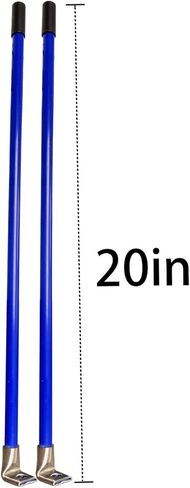 مجموعة أدوات تحديد شفرة محراث الثلج باللون الأزرق مقاس 20 بوصة 90 درجة 304 قاعدة ثني من الفولاذ المقاوم للصدأ رؤية عالية لا تصدأ أبدًا ولا تنكسر أبدًا، سهلة التركيب تناسب معظم محراث الثلج in Kuwait