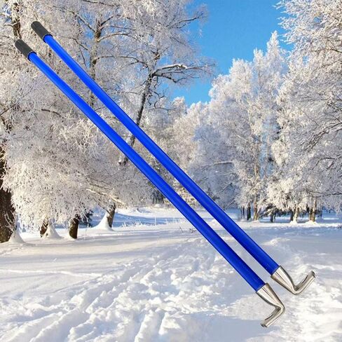 مجموعة أدوات تحديد شفرة محراث الثلج باللون الأزرق مقاس 20 بوصة 90 درجة 304 قاعدة ثني من الفولاذ المقاوم للصدأ رؤية عالية لا تصدأ أبدًا ولا تنكسر أبدًا، سهلة التركيب تناسب معظم محراث الثلج in Kuwait