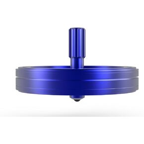 USS Nimitz | Metal Spinning Fidget Toy Top | Inspired by The 2004 USS Nimitz UFO Incident | Aluminum in Ocean Blue