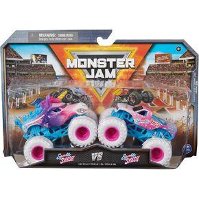 مونستر جام، سباركل سماش الرسمية مقابل. شاحنات الوحش سباركل سماش المصبوبة، مقياس 1:64، ألعاب أطفال للأولاد من سن 3 سنوات فما فوق in Kuwait